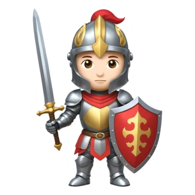 knight, chibi full body sticker
