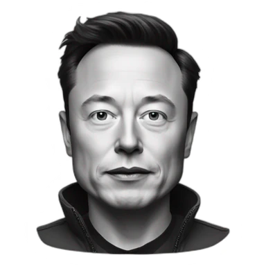 Elon musk face sticker