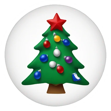 Christmas tree with Buffalo Bills decorations sticker