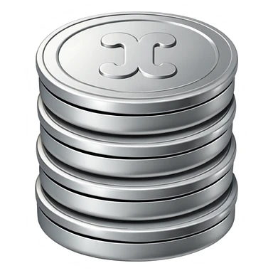 a stack of three coinsa stack of three coins sticker
