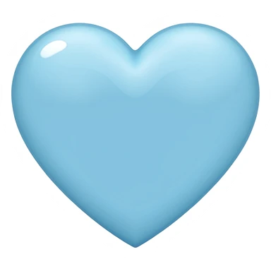 Light blue heart sticker