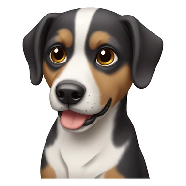 Perro co. Orejas largas  sticker