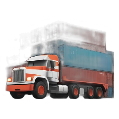 container truck sticker