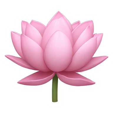 Pastel pink lotus sticker