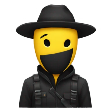 yellow robber emoji sticker