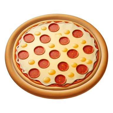 Pizza hình tròn sticker