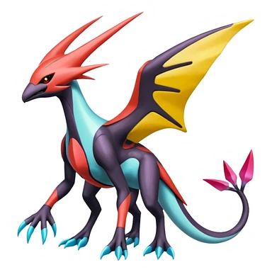 Latios-Darkrai-Deoxys-Giratina-Palkia-Meloetta-fusion-animal-Pokémon-hybrid-creature, full body sticker