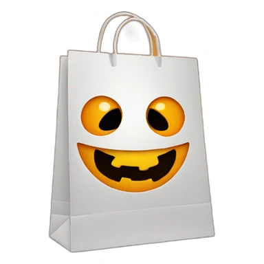 Trick or treat gift bag sticker