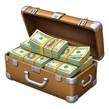 carrying case with cash sticker