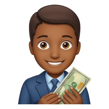 Fully enjoyment with money sticker