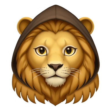 Hooded lion  sticker