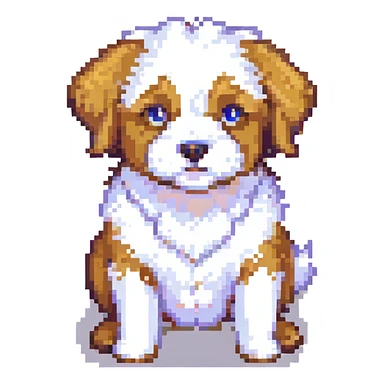 cute fluffy dog sticker