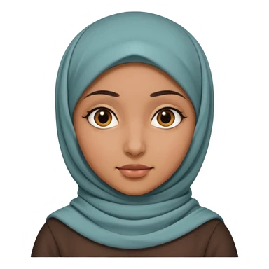 arab GIRL with hijab half body sticker