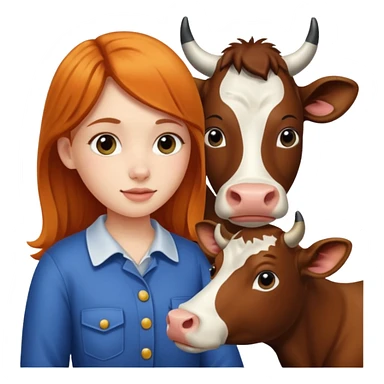 🐄👧 sticker