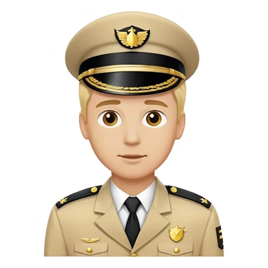dad with blond uniform  sticker