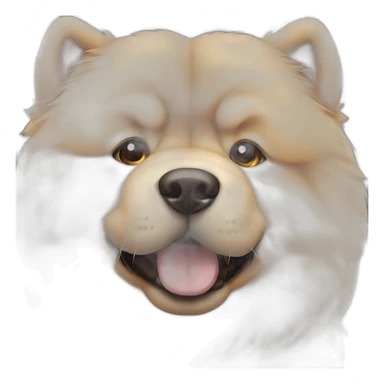 Chowchow face sticker