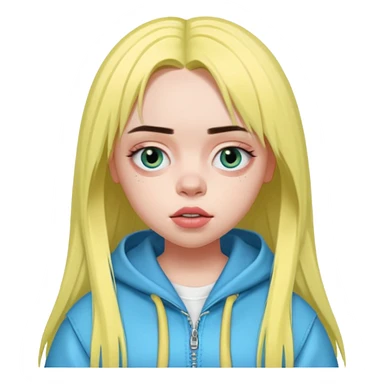 billie eilish as pretty bratz baddie sticker