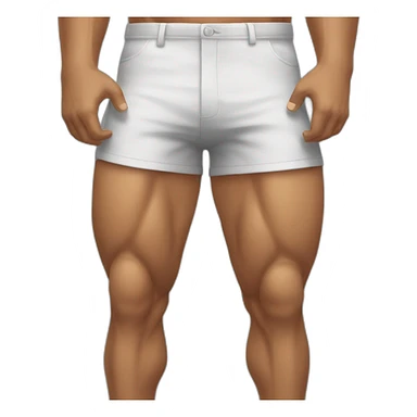 Muscular legs sticker