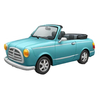 Voiture multicolore sticker