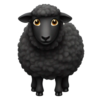 All black sheep sticker