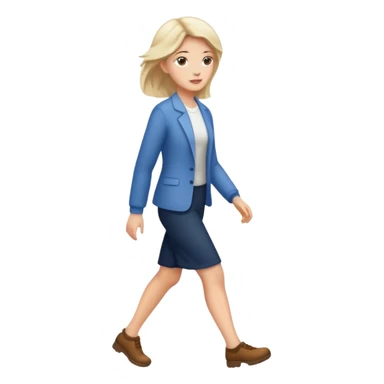 woman walking to rigth sticker