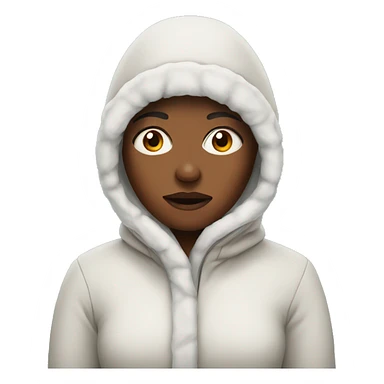 women who is very cold sticker