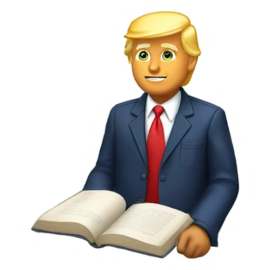 Donald trump at school sticker