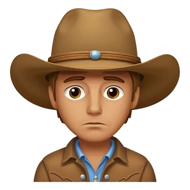 Sad cowboy  sticker