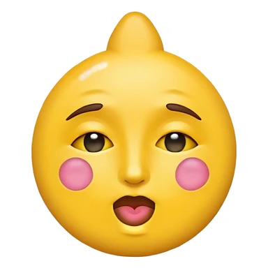Peace sign kissing face emoji sticker