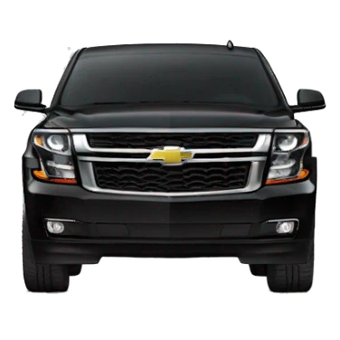 Black 2020 Chevy Tahoe Front view sticker