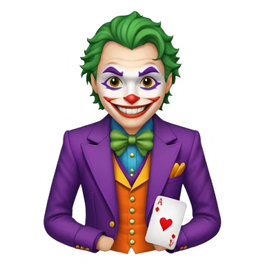 playing card joker sticker