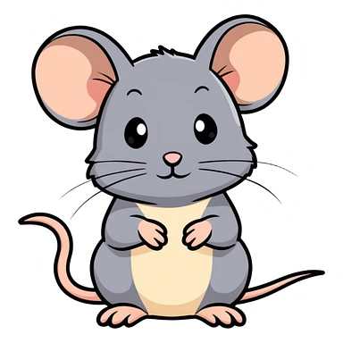 Field mouse sticker