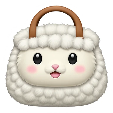fluffy bag sticker
