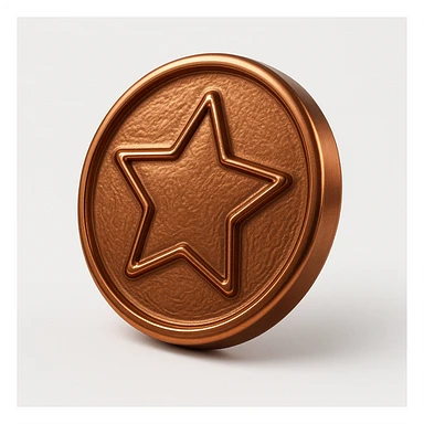 dalgona candy with star shape, inspired by Squid Game sticker