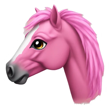 Pink mustang sticker