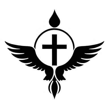 Adventist logo emoji black and white sticker