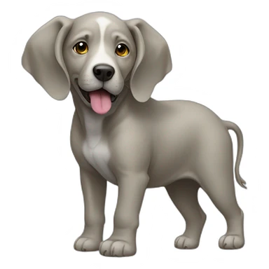 Chien sur éléphant sticker
