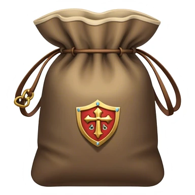 dnd item icon, medieval bag sticker