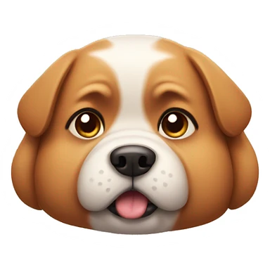 dog that is fat sticker