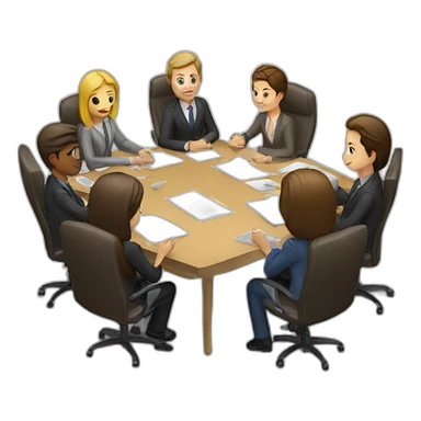 Work meeting sticker