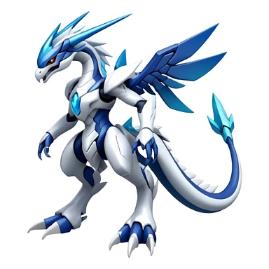 Modern Futuristic Kyurem-reshiram-dialga-Suicune-hybrid, full body sticker