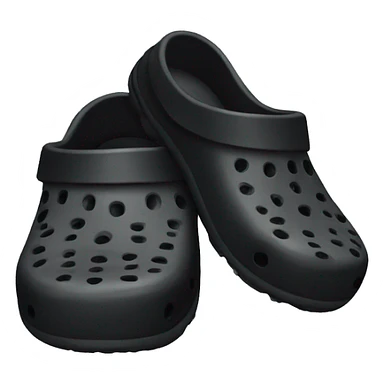Black crocs sticker