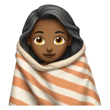 Girl with a blanket sticker
