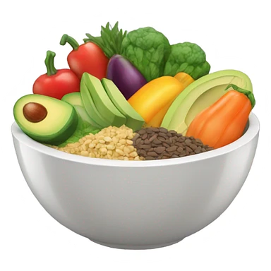 bowl of healthy food sticker