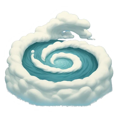Giant whirlpool rising to the sky sticker