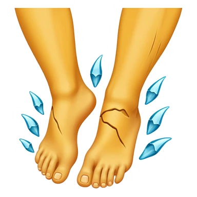 feet peeling sticker