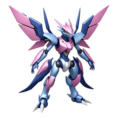  Cool Edgy Shiny Godly Ethereal Digimon-Genesect-Palkia-Dialga-Medabot-hybrid full body sticker