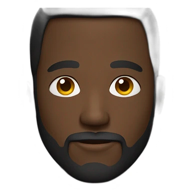 Dark skinned man with beard sticker