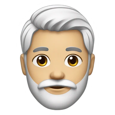 Japonês com barba sticker