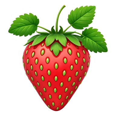strawberry with plant sticker